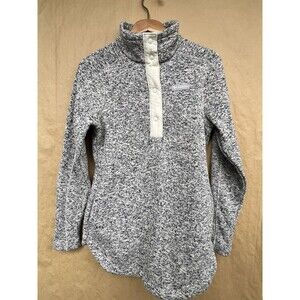 Columbia Sweater Weather 1/2 Snap Fleece Pullover Women's M Tunic Light Grey